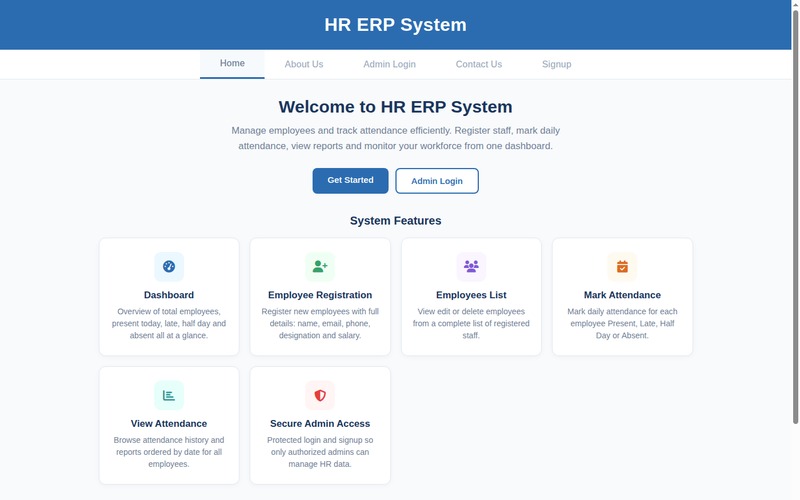HR ERP System